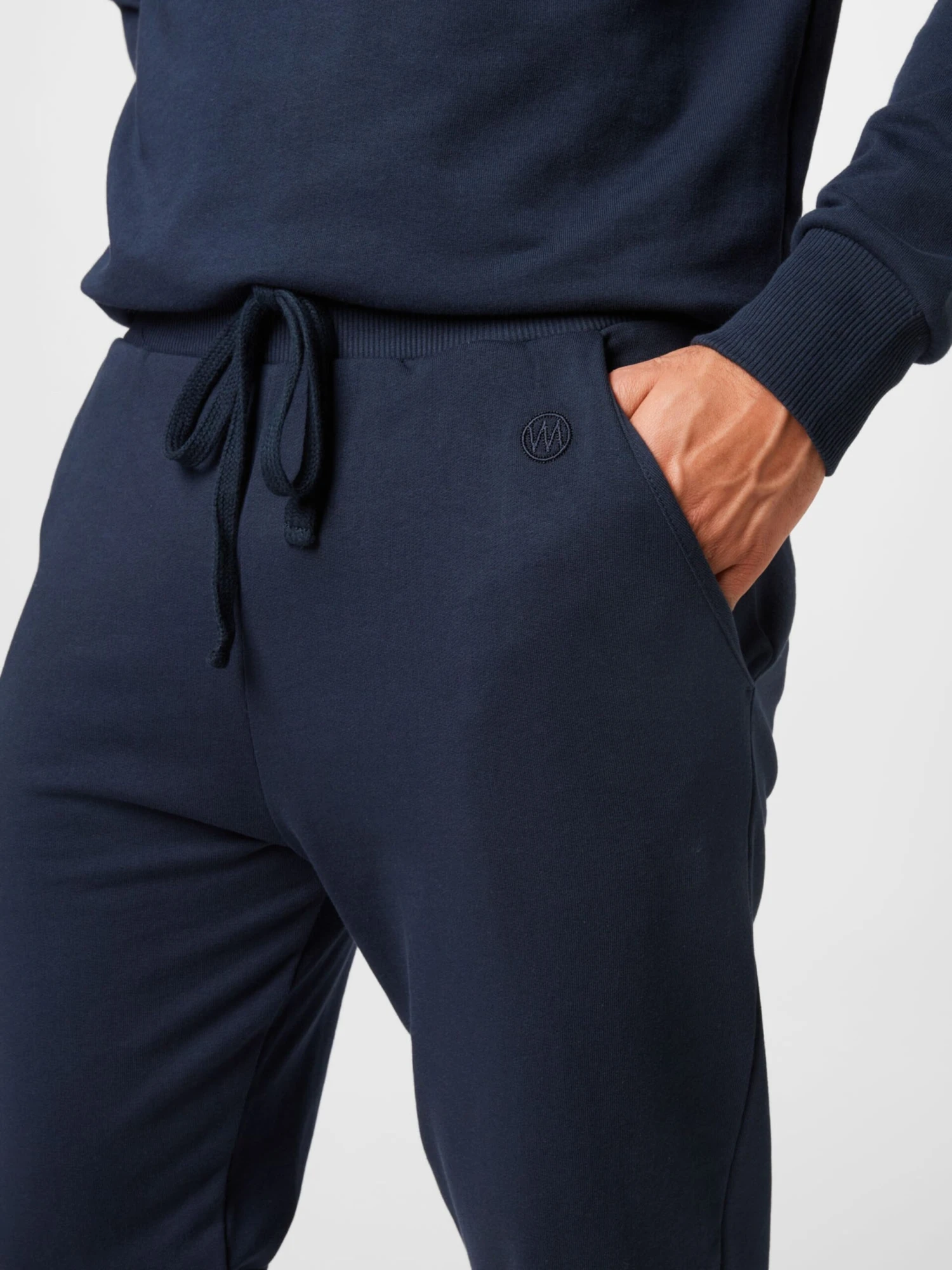 Sweatpants Tapered Broek Heren Navy 2 Sweatpants Tapered Broek Heren Navy - Afbeelding 2