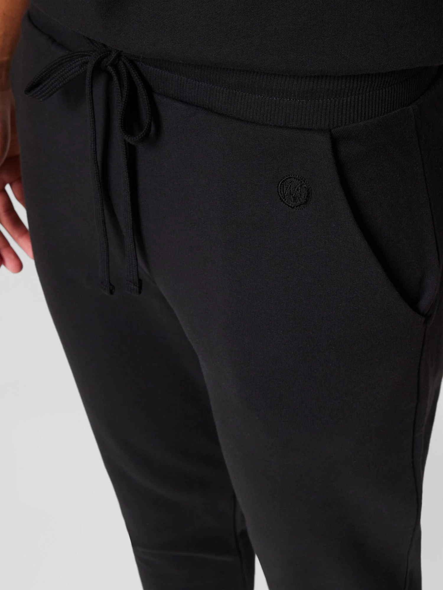 Sweatpants Tapered Broek Heren Zwart 2 Sweatpants Tapered Broek Heren Zwart - Afbeelding 2
