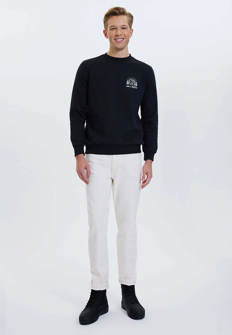 Wmline Breath- Sweater - Black 2 Wmline Breath- Sweater - Black - Afbeelding 2