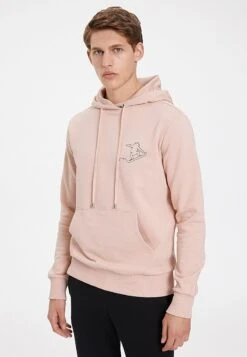 Polar Bear Line - Hoodie - Misty Rose