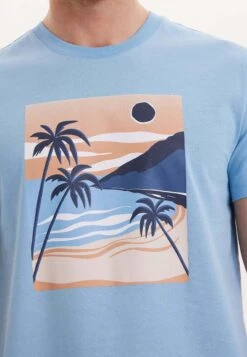 Print Wmview Palm - T-Shirt Print - Blissful Blue 7 Print Wmview Palm - T-Shirt Print - Blissful Blue -Westmark London d7fac505c70d4640a94cead7496e7739
