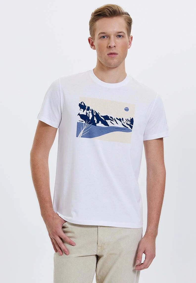 Wmwinter River Tee - T-Shirt Print - White 1 Wmwinter River Tee - T-Shirt Print - White