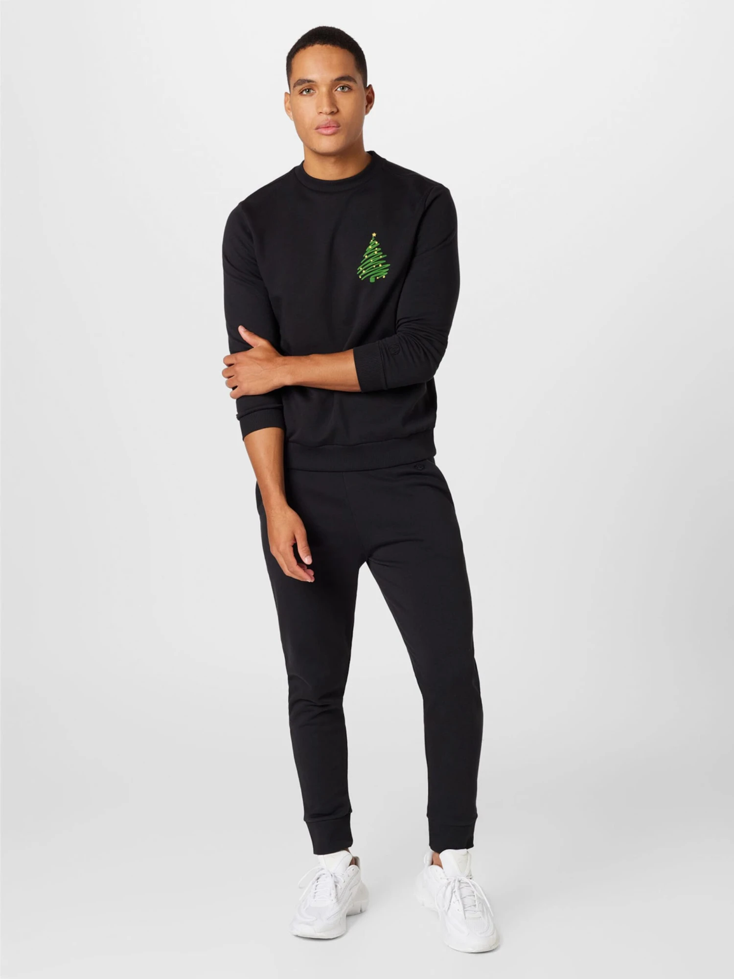 Sweatpants Tapered Broek Heren Zwart 5 Sweatpants Tapered Broek Heren Zwart - Afbeelding 5
