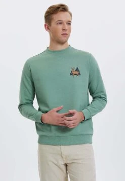 Deer- Sweater - Hedge Green