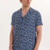 Wmhawaii Printed - Overhemd - Blue Navy Aop