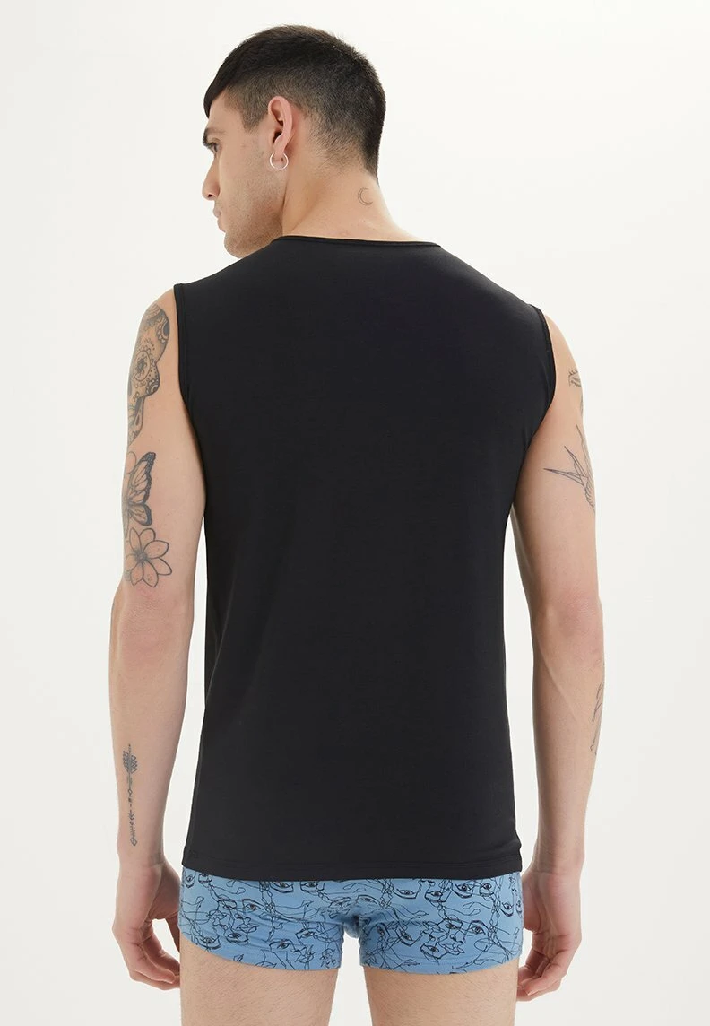 V-Neck - Top - Black 2 V-Neck - Top - Black - Afbeelding 2