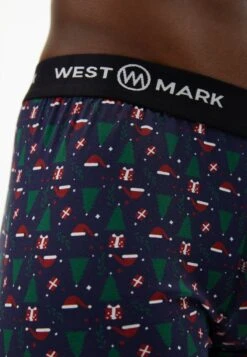 X Mas 3 Pack Trunk Box - Onderbroeken - Navy Aop/Bordeaux/White -Westmark London f4664a635c6949669da181a02604c63f
