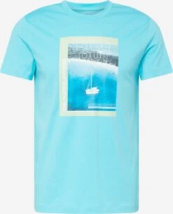 T-shirts Shirt Heren Blauw / Aqua