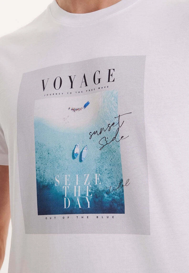 Print Wmcollage Voyage - T-Shirt Print - White 4 Print Wmcollage Voyage - T-Shirt Print - White - Afbeelding 4