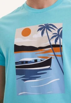 View Boat - T-Shirt Print - Blue Curacao 7 View Boat - T-Shirt Print - Blue Curacao -Westmark London fb581f96083e475395e41ef124cac01d